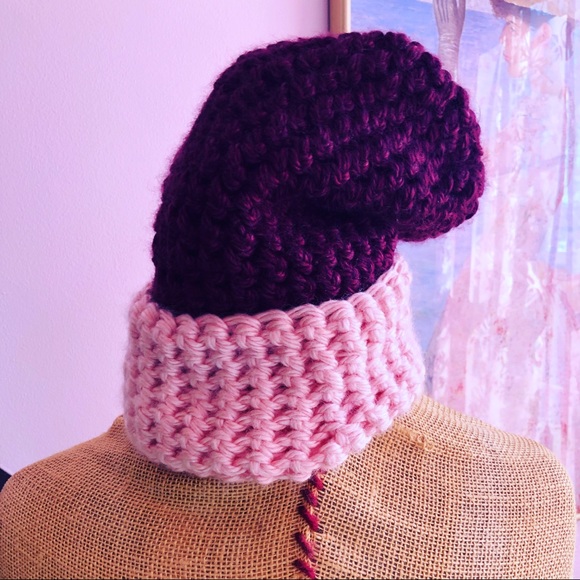 pink slouch hat